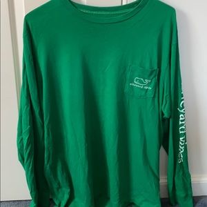 Vineyard Vines T Shirt- Long Sleeve (Green)
